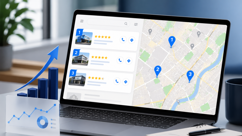 Google Business Profile management improving Google Maps ranking