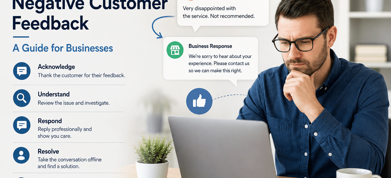 How to Respond to Negative Customer Feedback: A Guide for Businesses